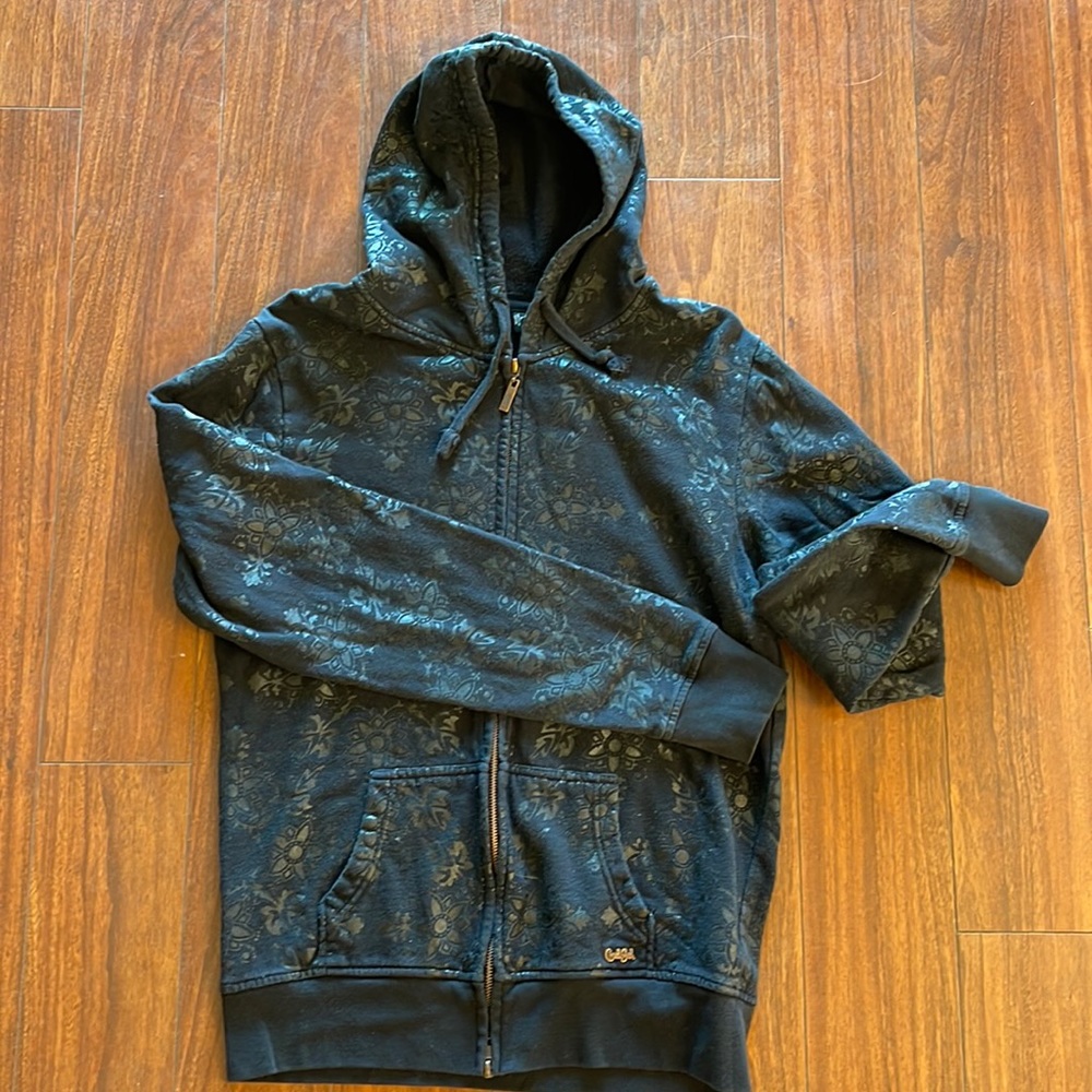 Cruel girl black zip up hoodie